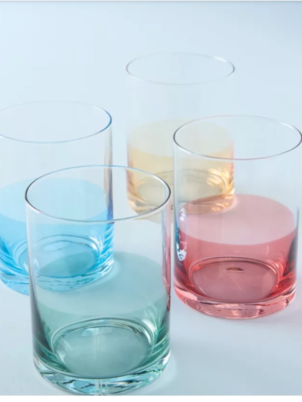 Sewing Down South Crown & Ivy Kiawah Set of 4 Old Fashioned Glasses 16.9‎ OZ NWT